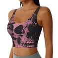 thumbnail image 2 of Pofeuu Skull and Snake Art Print Sports Bra for Women Sexy Vest Yoga Running Gym Fitness Crop Bras Tops-XX-Large, 2 of 8