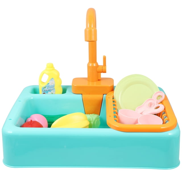 1 Set Electric Circulating Water Lavavajillas Juguete Divertido Niños Cocina Aparato de juguete