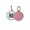 Cotton Candy Purple Paw, variant on Pet Dwelling Smart QR Code-NFC Pet ID Tag - Dog Tags - Cat Tags - Online Pet Profile - Instant Email Alert -Scanned QR Tag GPS Location (Southern Peach Paw)