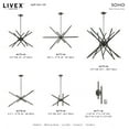thumbnail image 6 of 46777-46 Livex Lighting Soho - 10 Light Linear Chandelier In Modern Style-24 Inches Tall and 12 Inches Wide-Black Chrome Finish    -Traditional, 6 of 9