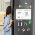 thumbnail image 2 of Magnetic Dry Erase Board Sheet for Fridge 2 Pack Erasable Refrigerator Whiteboard with 3 Pens Smooth Flexible Small Magnet Blank Notepad for Home Kitchen Organizer Planner, 2 of 6