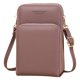 thumbnail image 1 of Bolsos cruzados pequeños para mujer Bolsos de cuero para teléfono móvil con cremallera, 1 of 5