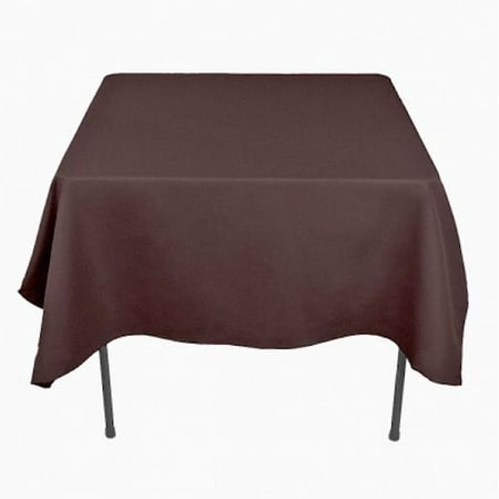 

30 pack 54 x 54 Square Overlay Tablecloth 100% polyester Wholesale Wedding (Color: Brown)