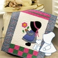 thumbnail image 1 of Viflosae Clearance Gorgeous Boy And Girl Quilt Sewing Template Cutting Ruler Set ,shaped Sewing Ruler for Indoor/Outdoor, 1 of 4