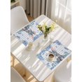 thumbnail image 5 of Easter Rabbit Placemats Set of 4, Spring Cute Bunny Blue Flowers Buffalo Plaid Placemats for Dining Table, Place Mats for Kitchen Tabletop, Waterproof Wipeable Dining Table Mats Set, 5 of 9