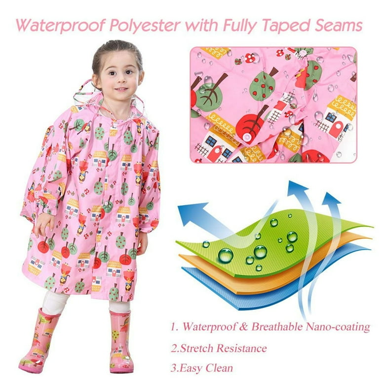 Raincoat with on sale school bag cover