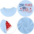 thumbnail image 4 of Grblisyd 4th of July Girls Shirts Size 10-12 American Flag T-Shirts250 Anniversary USA Graphic Independence Day Crew Neck Short Sleeve Outfit for Kids, 4 of 5