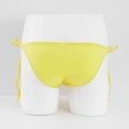 thumbnail image 5 of Arnsht Men's Sexy Erotic Thong Low Rise G-String Pouch Soft Breathable T-Back Underwear Bikini Yellow Free Size, 5 of 5