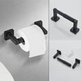 thumbnail image 4 of Juego de accesorios de baño bluebyrne de acero inoxidable negro mate, 4 of 7