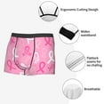thumbnail image 3 of Fotbe Breast Cancer Awareness (3) Calzoncillos Tipo Boxer con Bolsa de Soporte Total para Hombre, X-Temp Fresco, Transpirable y de Secado Rápido-Large, 3 of 5