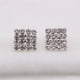 thumbnail image 3 of 1 Par Mujeres Pendientes de Moda Rhinestone Square Ear Stud Pendientes Sunnimix pendientes de cristal de diamantes de imitación, 3 of 8
