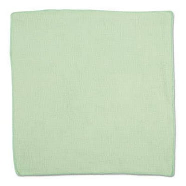 Microfiber Cleaning Cloths, 16 X 16, Green, 24/Pack