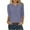 Navy, variant on Uaswgudfs Women's Everyday Wear Cotton Blouse - 3/4 Sleeve Henley Pullover Tunic Top with Button V-Neck | Casual Cute Basic Tee