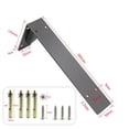 thumbnail image 1 of Heavy Duty Mantel Brackets, Large Metal Shelf, Wall Mounted Floating Triangle, 1 of 4