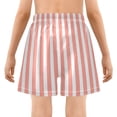thumbnail image 5 of joogoo Pink and White Stripes Boys Swim Trunks Beach Swimsuit Shorts Boxer 5-6T, 5 of 8