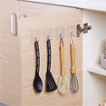 thumbnail image 3 of Ganchos autoadhesivos transparentes de acero inoxidable, llaves para colgador de almacenamiento de cocina, baño, puerta y pared, multifunción, 10 piezas, 3 of 4