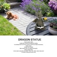 thumbnail image 3 of Dragon Statue, Exquisite Colorfast Waterproof Dragon Reading Book Statue Sunproof Cute Preventing Aging  For Tree For Wall, 3 of 8