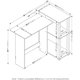 thumbnail image 3 of 11192EX/BK 99797E Home Computer Desk Writing Table, Espresso Finish, 3 of 7