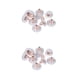 thumbnail image 2 of Respaldos de aretes Qarigey 100 pares con almohadilla de goma perforada, 2 of 5