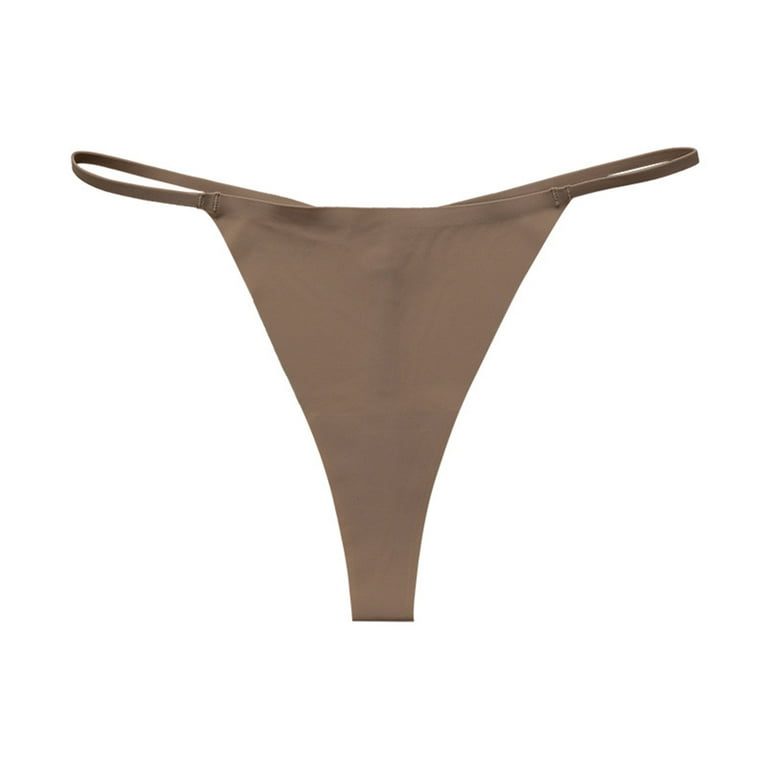 LEEy-world Women Underwear Thongs and Women's Bikini Panties in Our Softest  Fabric Ever,Coffee