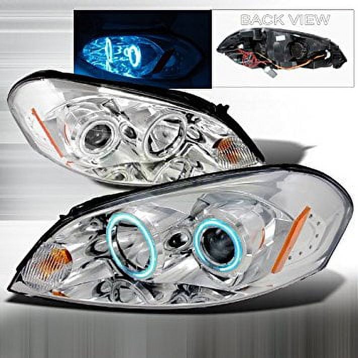 Fit 2006-2013 Chevy Impala Clear LED Strip Projector Headlights