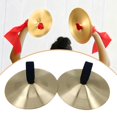 thumbnail image 1 of Platillos de Percusión Aprendizaje profesional Platillos de mano Platillo crash para conjuntos Conciertos Instrumentos Danza del vientre oro, 1 of 8