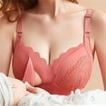 thumbnail image 2 of ZACPNCV Nursing Bras for Breastfeeding Seamless Comfort Maternity Bralette Wireless Pregnancy Sleep Bra with Support Watermelon Red 38/85B, 2 of 9