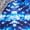 Blue Tie Dye Medallion, variant on Women's Plus Size Beaded Embellishment Tunic