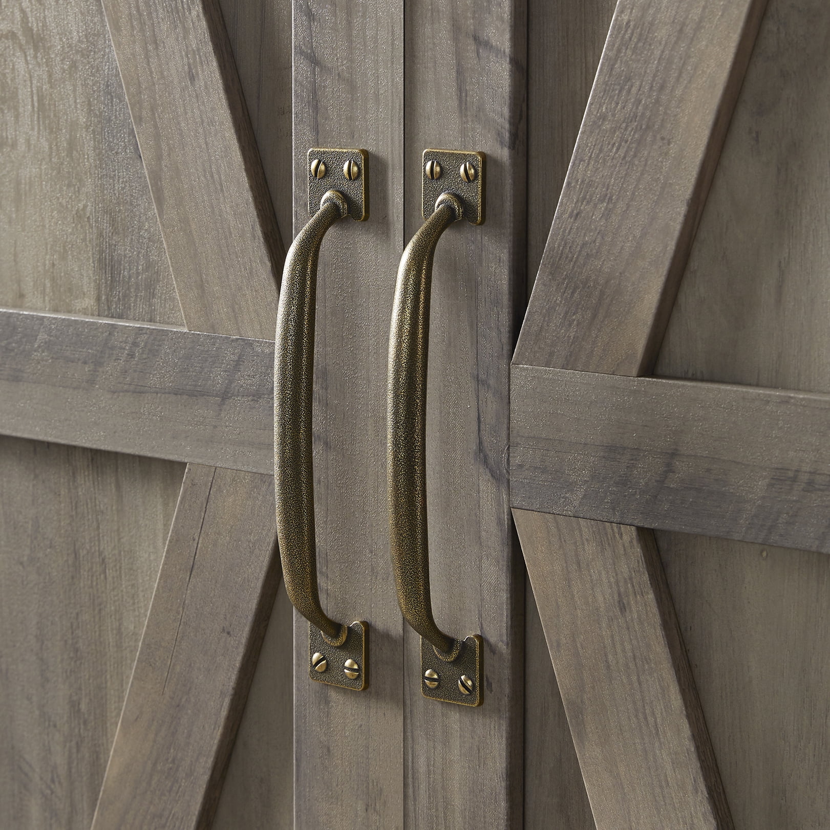 Better Homes & Gardens Modern Farmhouse Armoire, Rustic Gray Finish