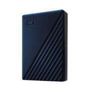 Western Digital 4TB WD My Passport for Mac USB 3.2 Gen 1, 2.5 Portable External Hard Drive HDD, Blue - WDBA2F0040BBL-WESN