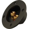 thumbnail image 3 of Paquete de 2 terminales de altavoz de 2 vías para automóvil y hogar - Conectores redondos con resorte - Conectores de subwoofer - Caja de conexiones del panel posterior - Negro, 3 of 5