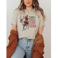 thumbnail image 2 of Raccoon T-Shirt, Feral Girl Christmas Shirt, Sorry Santa I've Been Extra Feral, Funny Holiday Gift, Cute Animal Tee, 2 of 5