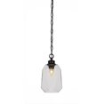 thumbnail image 1 of Toltec 92-MB-4460 Rocklin Chain Hung Pendant In Matte Black Finish With 6.75" Clear Bubble Glass, 1 of 1