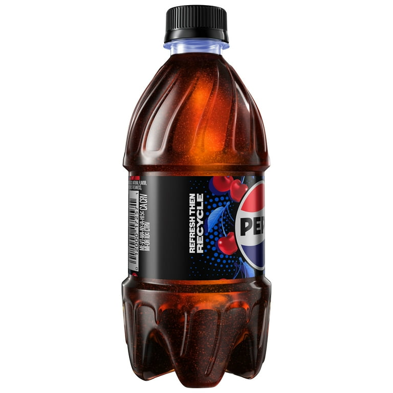 Pepsi Zero Sugar Soda Wild Cherry 16 fl oz, 6 Count Bottles