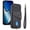 Black, variant on Dteck Wallet Case for iPhone 16E, Shockproof with Wrist Strap and Card Slot Shell Premium PU Leather Magnetic Anti Scratch Cover, Black