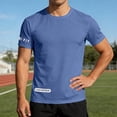 thumbnail image 2 of JIAYUE Men's T Shirt Fitted Training Short Sleeve Solid Color Crew Neck For Athletic Lightweight Wicking Performance Tees For Workout And Daily Classic Comfortable Wear, 2 of 6