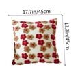 thumbnail image 3 of Home Decor QTOCIO Flower Pillow Cover Faux Lambswool Cushion Cover Sofa Pillow Cushion, 3 of 5