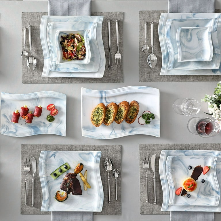 Reviews for MALACASA Flora 26-Piece White Porcelain Dinnerware Set
