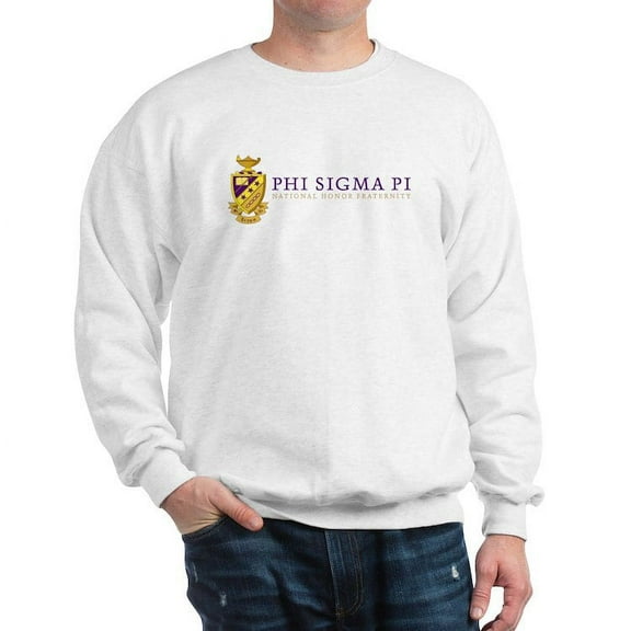 CafePress - Phi Sigma Pi Full Color Wordmark Sweatshirt - Crew Neck Sweatshirt