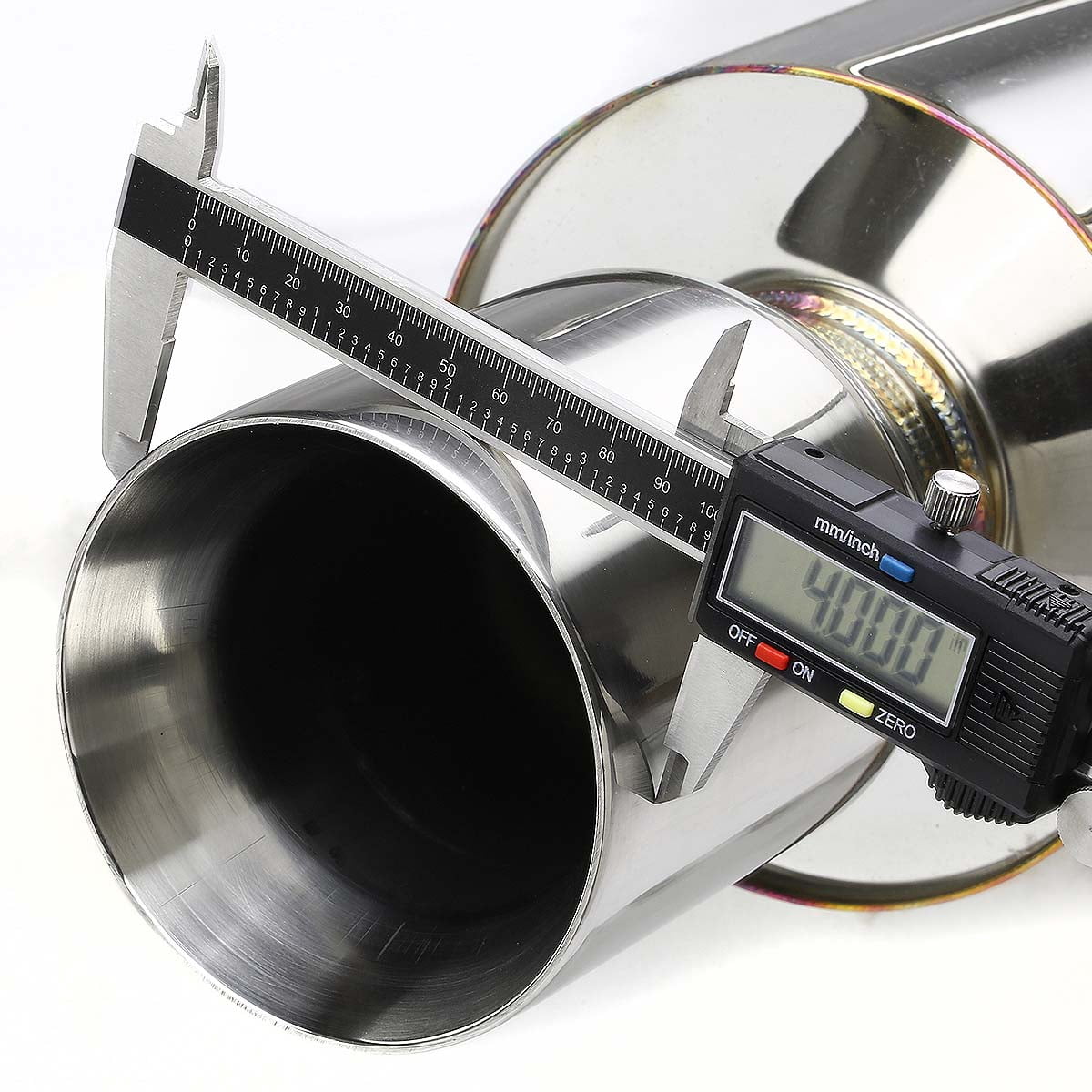 DNA Motoring CBE-HA94L4-NRT For 1994 to 1997 Honda Accord CD 4Cyl Stainless Steel 4" Rolled Muffler Tip Catback Exhaust System 95 96
