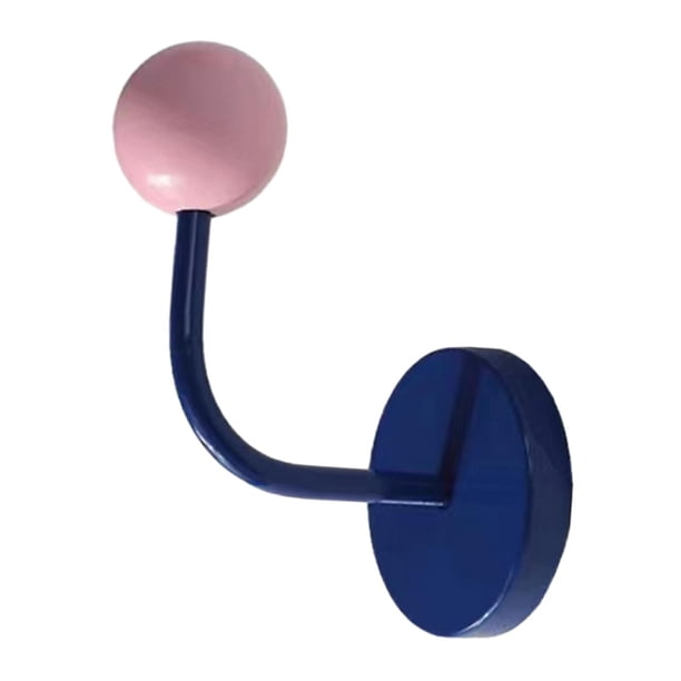 Gancho adhesivo magnético de hierro, gancho magnético resistente para baño, cocina, oficina Azul Macarena Gancho de pared