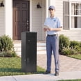 thumbnail image 4 of Gymax 44'' Package Delivery Box for Outside w/Lockable Doors Coded Lock for Home Porch, 4 of 10