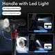 thumbnail image 3 of Bastón para caminar para hombres y mujeres con alarma, luz LED y mango plegable, plegable, ajustable, ligero y autoportante para personas mayores y adultos., 3 of 5