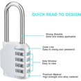 thumbnail image 2 of New Product,long Combination Padlock, 4 Digit Number Outdoor Code Padlock, Long Handle Combination Lock For Locker For Gym, Locker Room, College, Scho, 2 of 5