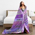 thumbnail image 4 of LHSHID Retirement Gifts Throw Blanket Soft Fuzzy Fleece Blanket For Couch Bed Living Room Decoration 60x80in, 4 of 5
