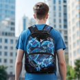 thumbnail image 3 of Pzuqiu Sea Turtle Hibiscus Print Kids Backpack for Kindergarten to Middle School Boys Girls 17 Inch Schoolbag Breathable Large Capacity Bookbag for Back to School Daily Travel, 3 of 7