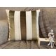 thumbnail image 3 of Funda de cojín decorativa HomeCentric marrón de 30 x 30 cm (12 x 12 pulgadas) de terciopelo a rayas y lino para muebles de exterior, estilo patchwork moderno - Banda de terciopelo terroso, 3 of 8