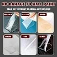 thumbnail image 5 of 180 Pcs 0.6" x 1.38" Large Strong Double Sided Dots Glue, Removable Clear Sticky Tack, Wall Mounting Putty, for Hanging Posters Decor Crafts, 5 of 7