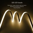 thumbnail image 4 of Cinta De Luz Flexible, Autoadhesiva 24 V Profesional Flexible COB LED Tira De Luz 320 LED Para Gabinete Para Interior, 4 of 7