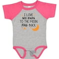 thumbnail image 3 of Inktastic I Love My Papa to the Moon and Back Boys or Girls Baby Bodysuit, 3 of 5